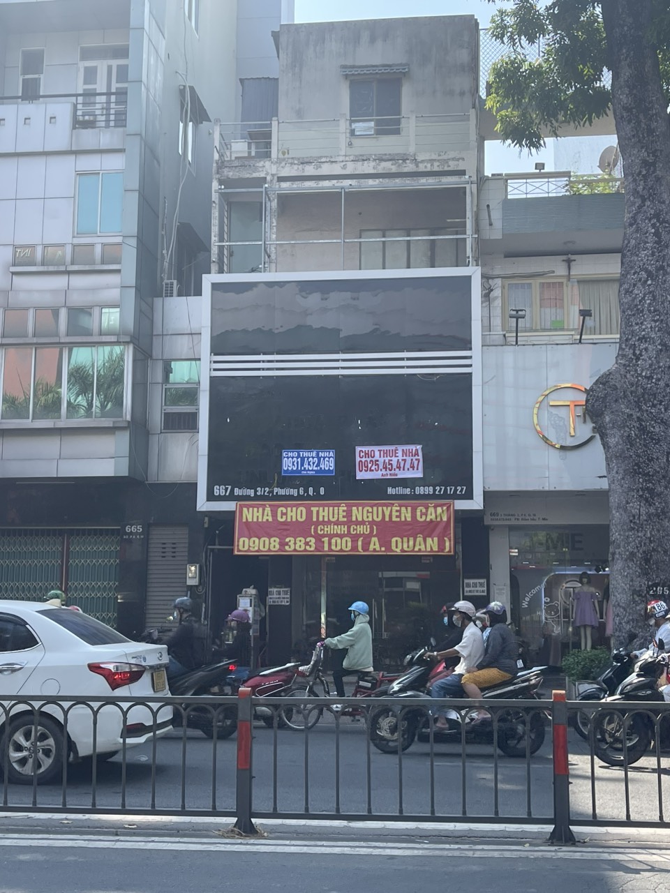 Cho Thuê Nhà Mặt Tiền Đường 3/2, P.6, Q.10 DT:4,2x17, 2 lầu. Giá:65 tr/th.