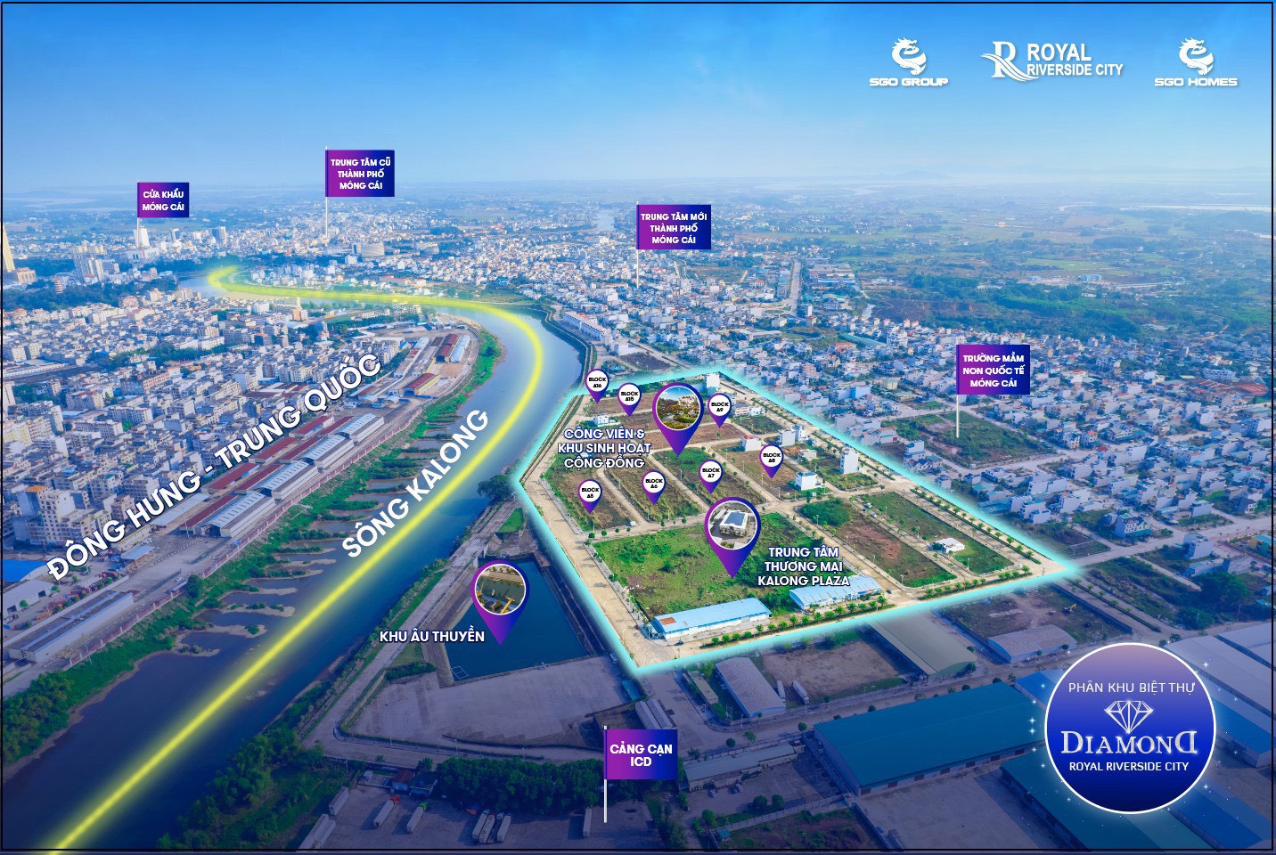 Ra hàng sản phẩm đất nền Biệt Thự Royal Riverside City cực phẩm đẹp nhất giá chỉ 31tr/m2,sẵn sổ đỏ,không phải xây