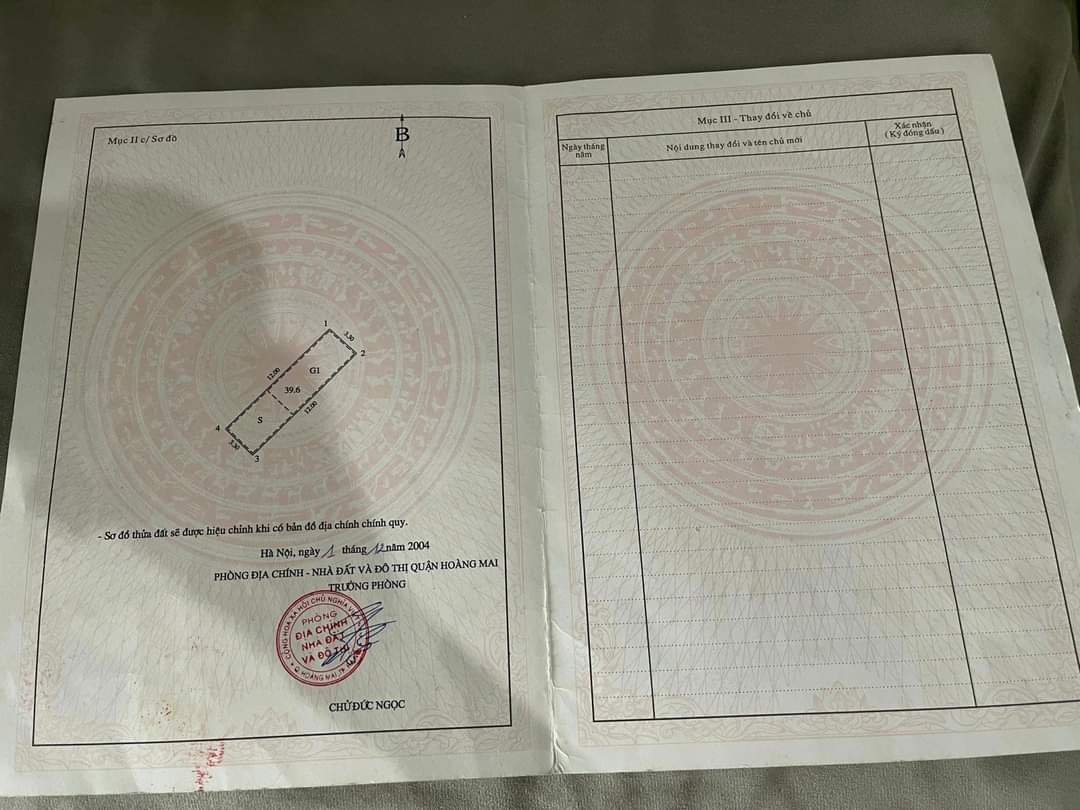 Bán mảnh đất gần Hồ Đền Lừ, vuông vắn, gần ô tô, giá tốt, 40m2, nhỉnh 3 tỷ