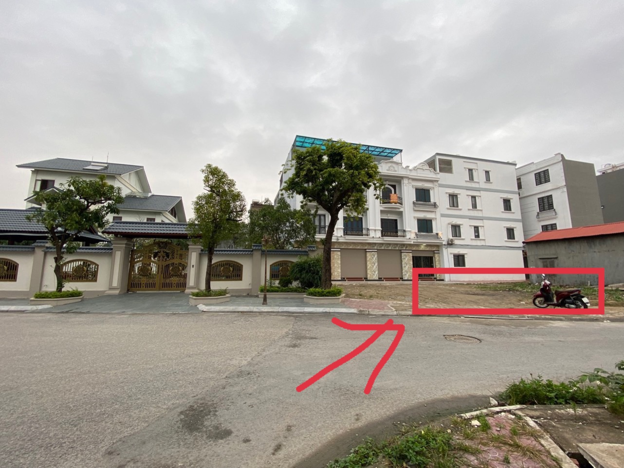 Bán lô đất sát mặt đường Bùi Viện, vị trí gần ngã 3, đường nhựa 6m+ vỉa hè hai bên, mỗi bên 4,4m tại Vĩnh Niệm, Lê Chân, có thể kinh doanh buôn bán