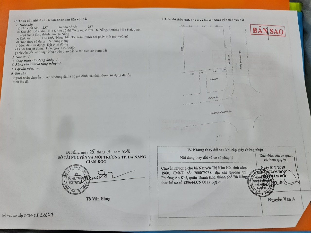 Chính chủ cần tiền nên thiện trí bán lô đất Khủng 3 mặt tiền. Đối diện trường ĐẠI HỌC FPT.