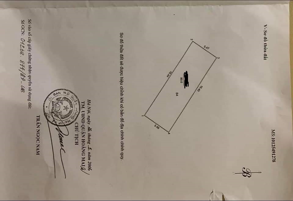 Bán nhà Đền Lừ: 90mx 4T , ô tô tránh , vỉa hè , kinh doanh –15,9 tỷ