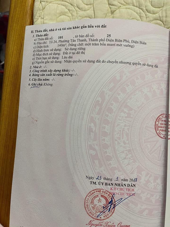 Cần tiền bán gấp mảnh đất gần quán Bar Sun, phường Tân Thanh