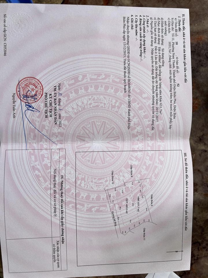 Bán gấp đất trả nợ tổ 11, phường Nam Thanh