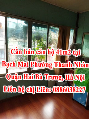 Chính chủ cần bán căn hộ 41m2 2 phòng ngủ tại trung tâm quận Hai Bà Trưng