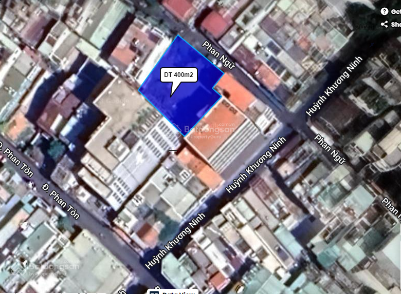 Bán nhà mặt tiền Phan Tôn, Phường Đa Kao, Quận 1: DT 400m2; GPXD Hầm 8 tầng, giá 200 tr/m2