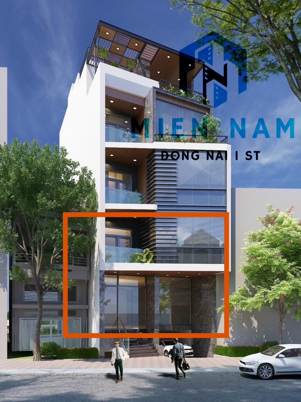 Cho thuê toà nhà mặt tiền dương tử giang biên hòa