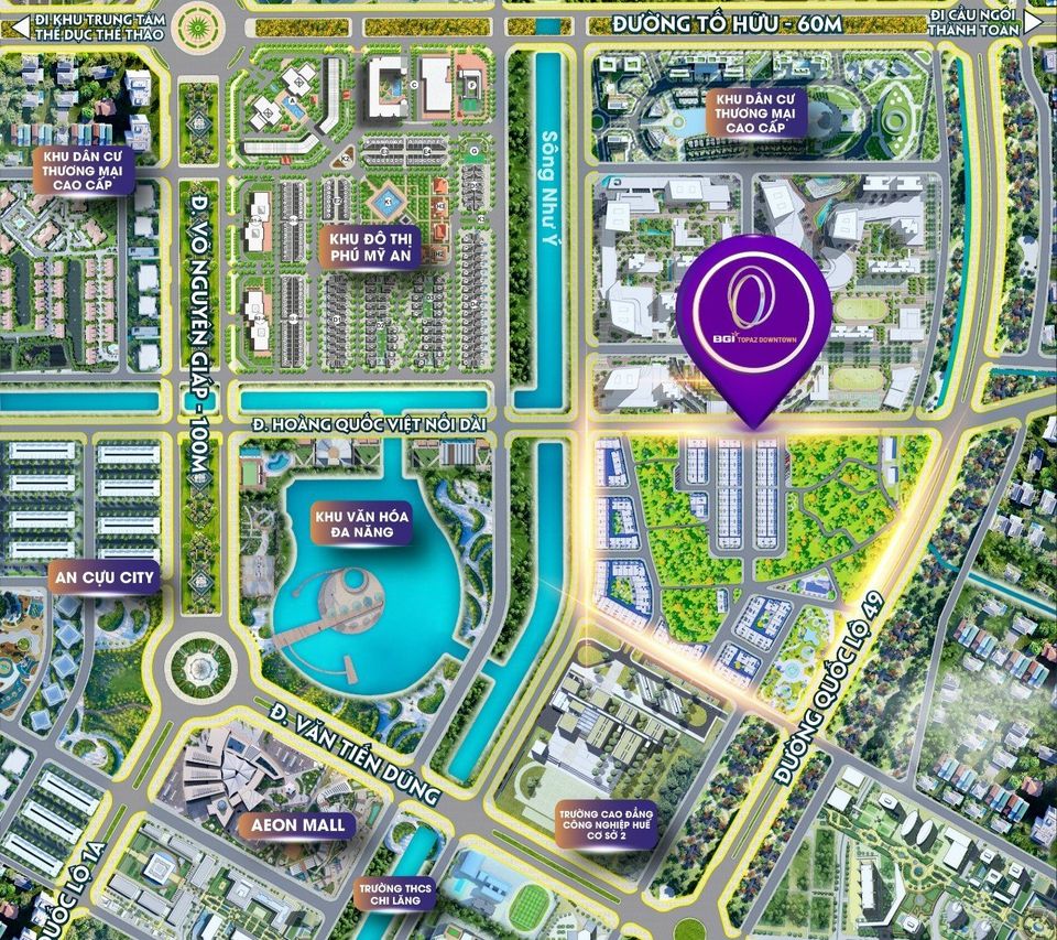 NHÀ MT ĐỐI DIỆN CÔNG VIÊN Trung Tâm TP HUẾ-CẠNH SIÊU THỊ AEON MALL NHẬT BẢN VỪA KHỞI CÔNG