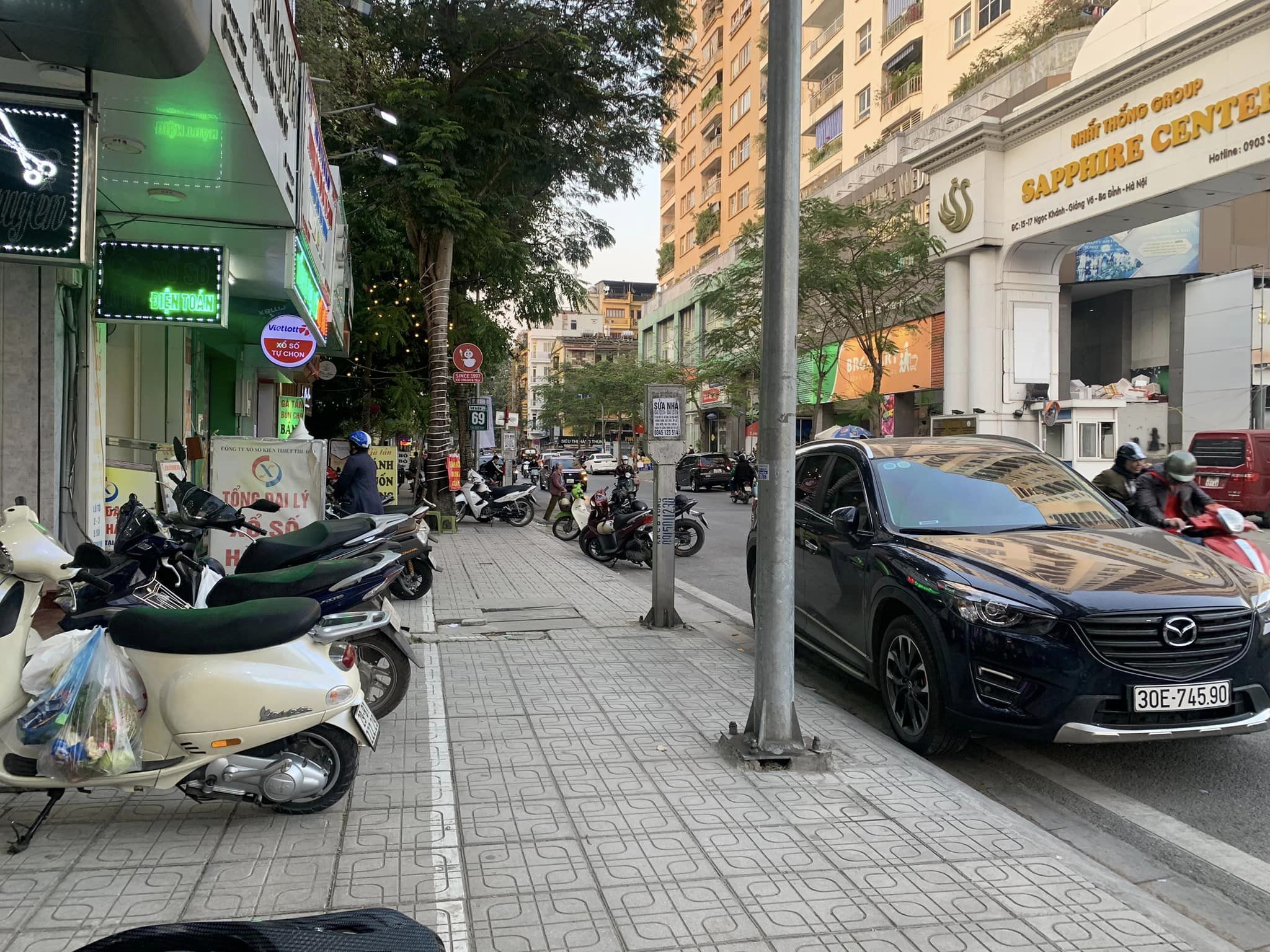 Bán nhà MP Ngọc Khánh,Ba Đình 40m2x 5Tầng, vỉa hè kinh doanh tốt, giá 16,5 tỷ