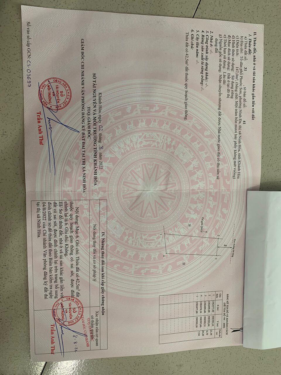 Bán đất phường nở hậu đẹp giá đổ nợ chỉ hơn 6tr Ninh Đa Ninh Hoà lh 0985451850 Xuyên