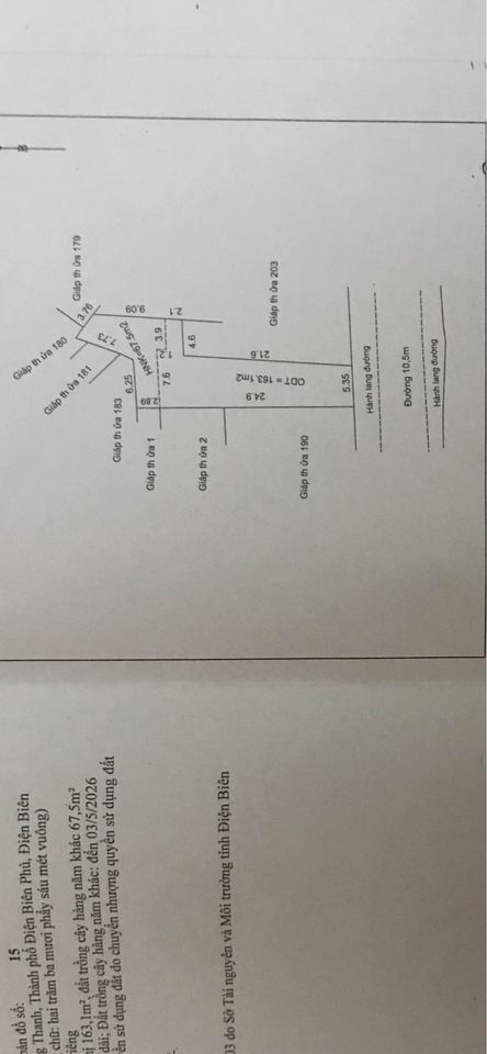 Bán nhà số nhà 139 - Tổ 6 - P. Mường Thanh - Thành phố Điện Biên Phủ