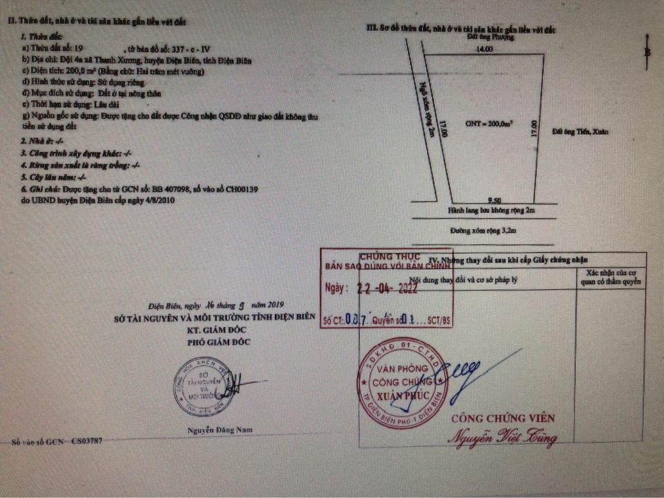 Bán nhà tại đội 4a - xã Thanh Xương - huyện Điện Biên