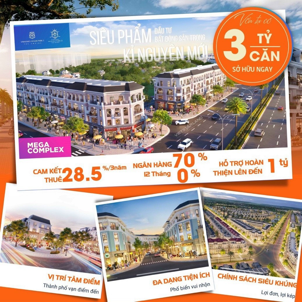 Mở bán shophouse mega complex Vinhomes the empire cam kết thuê lại lên đến 28,5%/3 năm hỗ trợ nội thất lên đến 1 tỷ