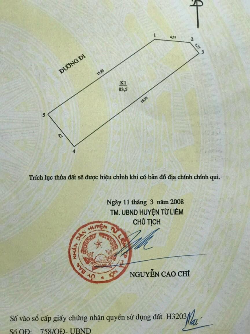 Siêu phẩm Lô góc 3 mặt thoáng có 102 tại Đình Thôn, Mễ Trì, Mỹ Đình: 83m3, mặt tiền: 5,9m.
