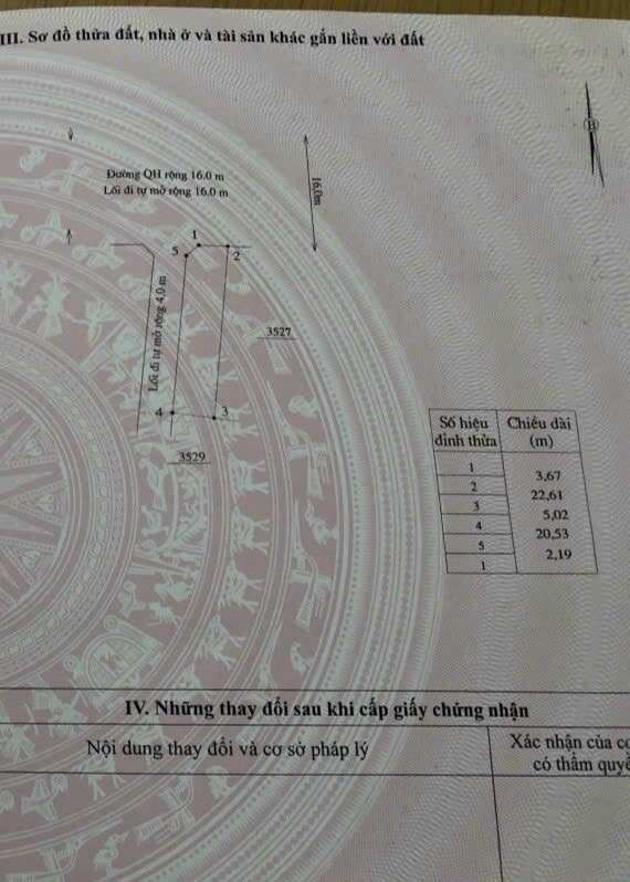 Bán lô góc xã Diên An 111m full thổ đường 16m giá 15,5tr/m