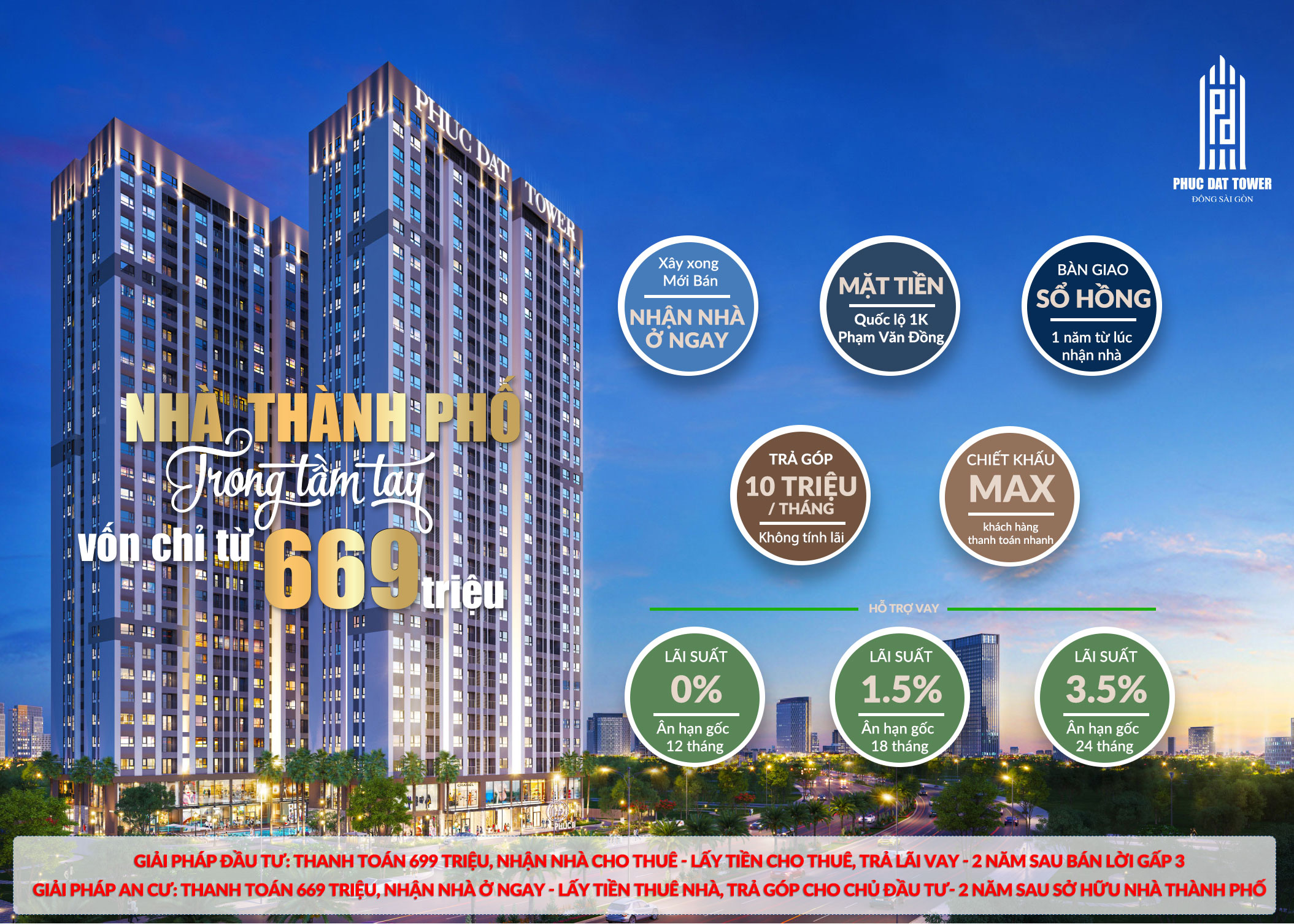 Căn hộ 669 triệu nhận nhà ở ngay hoặc cho thuê. Được trả góp 10 triệu/tháng hoặc vay lãi suất 0%.