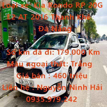 Loại xe: Kia Rondo RP 20G E2 AT 2016 Thanh Khê Đà Nẵng