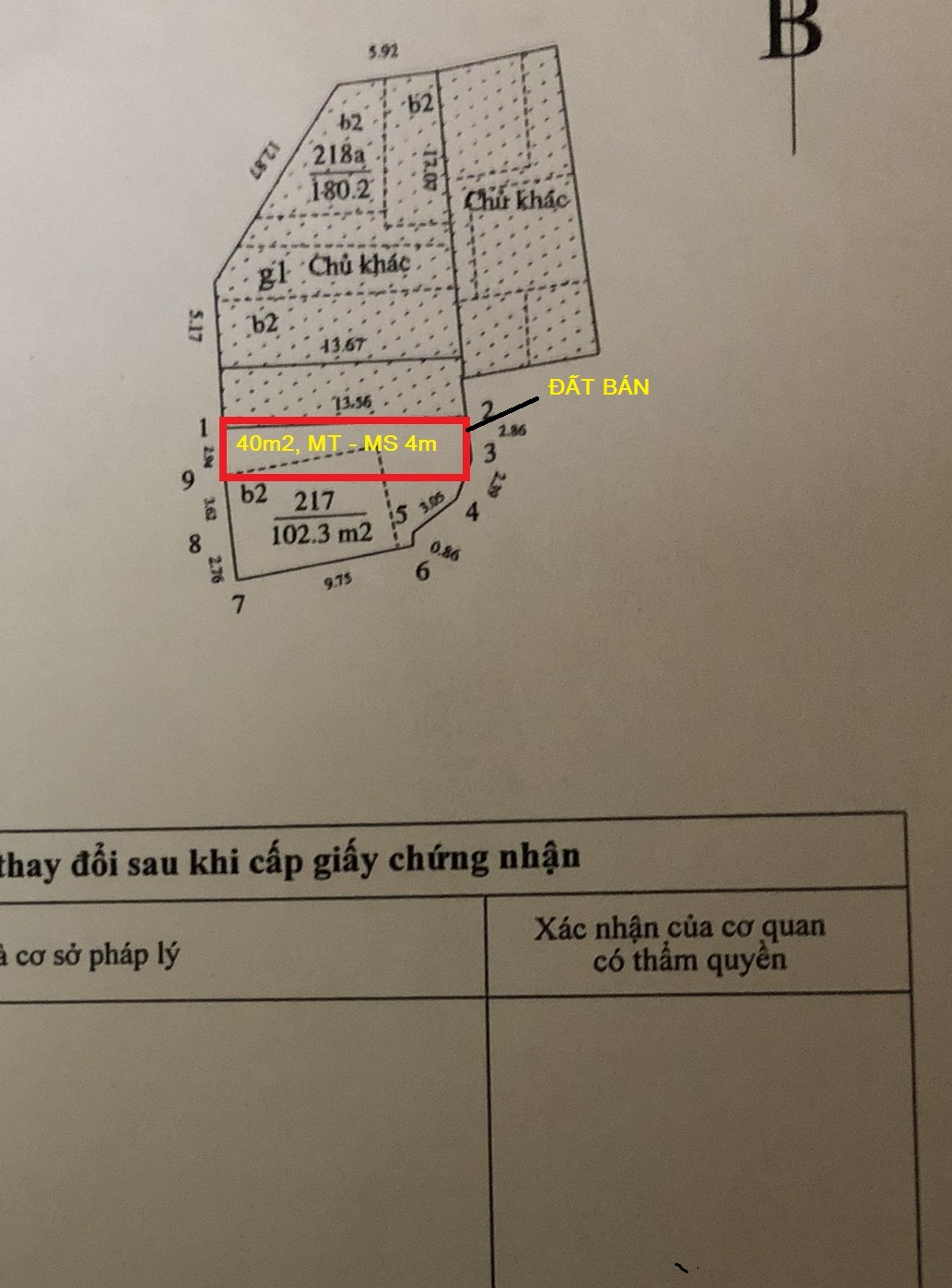 Bán 40m2 đất Khương Đình Thanh Xuân, gần Ngã Tư Sở