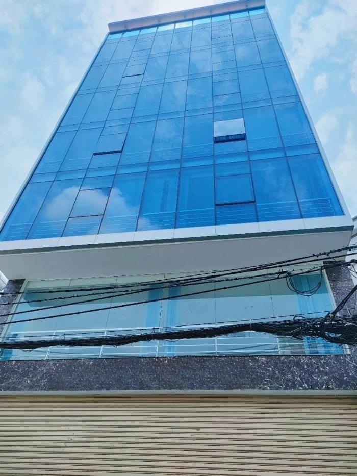 Cho thuê tòa nhà văn phòng mặt tiền Tiền Giang, Phường 2, Quận Tân Bình. 10x20m, 2 Hầm, 7 lầu