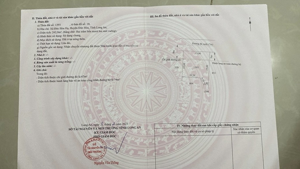 BÁN ĐẤT XÂY NHÀ VƯỜN ngay trung tâm Thị Trấn Đức Hòa,sổ hồng riêng