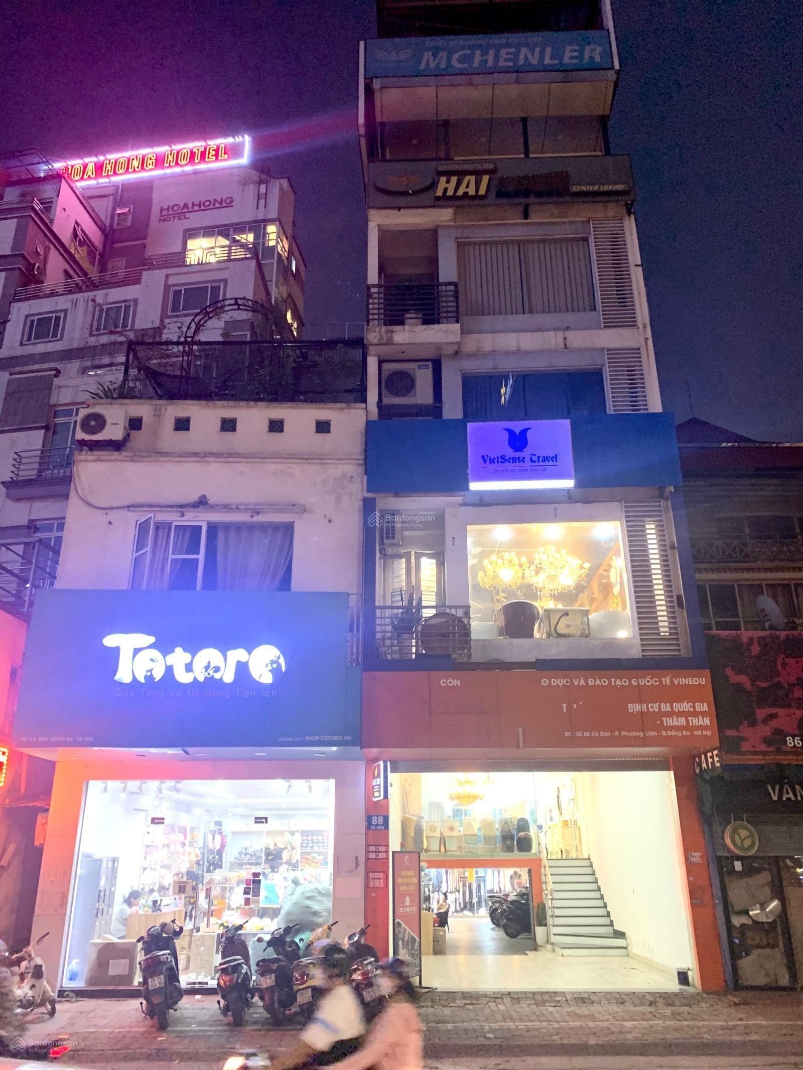 Cho thuê văn phòng mặt phố 88 Xã Đàn diện tích 185m2/1 sàn.