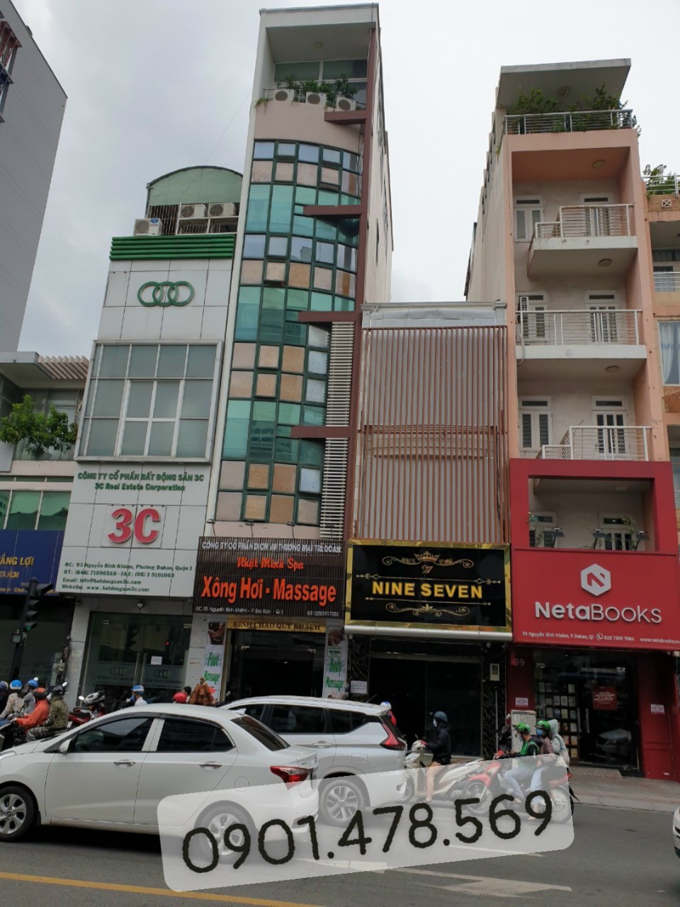 MT Nguyễn Bỉnh Khiêm . P. Đakao. Q1, 4x20m, trệt 5 lầu thang máy, cho thuê 120tr/tháng