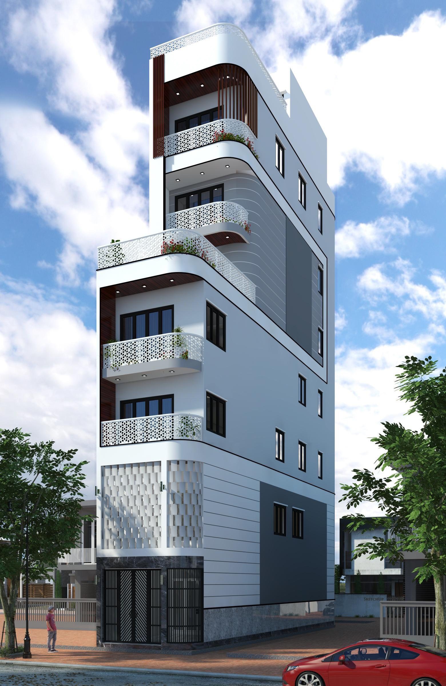 Hiếm Cho Thuê Nhà MT Đường D2 ,Quận Bình Thạnh, DT: 8 x 22m, KC: 6Tầng , Gía 250tr/th