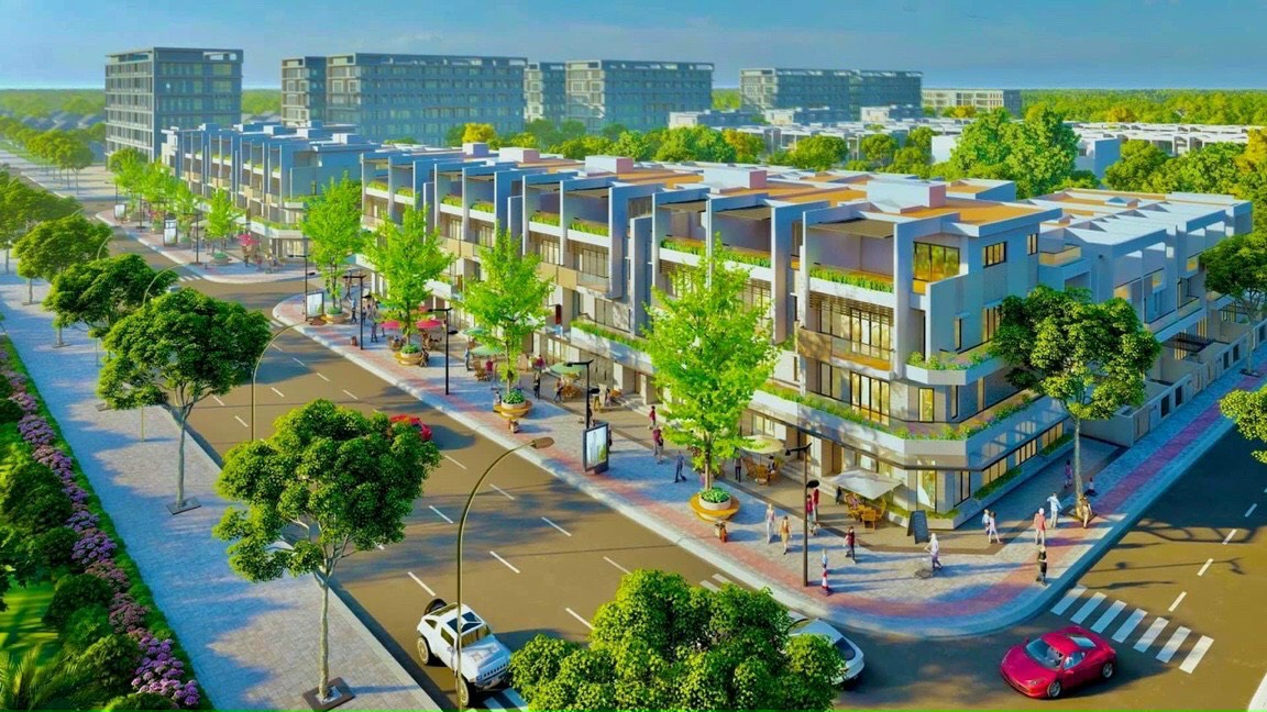 SHOPHOUSE 4 TẦNG NGAY MẶT TIỀN HOÀNG QUỐC VIỆT - ĐỐI DIỆN TÒA ÁN TĨNH