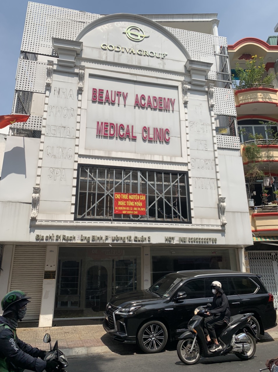 Cho Thuê Nhà Mặt Tiền Rạch Bùng Binh,Q.3 DT:10x15, ,Trệt lửng 2 lầu. Giá:6000 tr/th