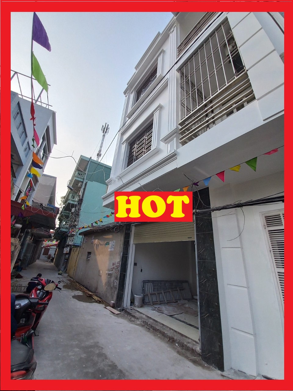Bán nhà xây mới ngõ 152 Chợ Hàng thông Hồ Sen 43m x 4 tầng độc lập GIÁ 3.72 tỉ ô.tô đỗ cửa