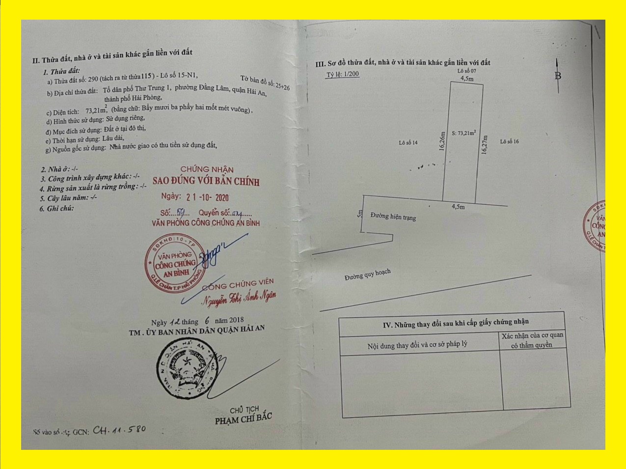 Bán đất khu phân lô 190 Trung Lực 73m cực đẹp GIÁ 52 tr/m ngõ 8m cạnh Trường Học