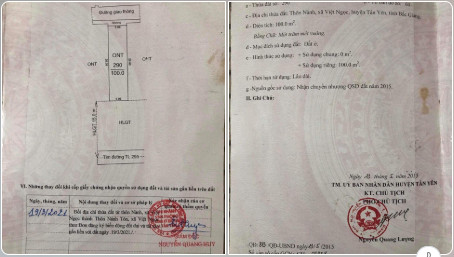 Chính chủ cần bán lô đất tặng nhà tại Thôn Nành – Xã Việt Ngọc – Huyện Tân Yên – Tỉnh Bắc Giang .