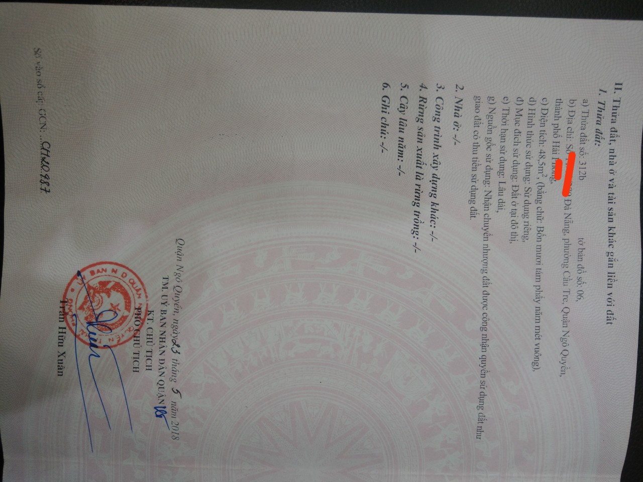 Bán nhà ngõ 279 Đà Nẵng lô góc 3 tầng GIÁ 2.5 tỉ ngõ nông diện tích 48m