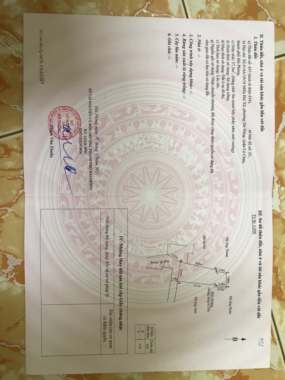 Bán nhà xây mới diện tích gần 40m 3 tầng GIÁ 2.6 tỉ ngõ cực nông Miếu Hai Xã