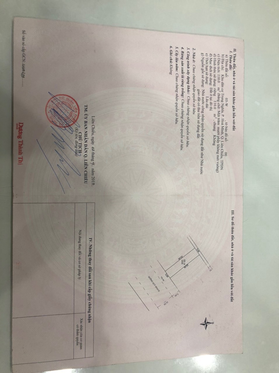 Bán đất 110m2 đường Lương Trúc Đàm Liên chiểu ĐÀ Nẵng