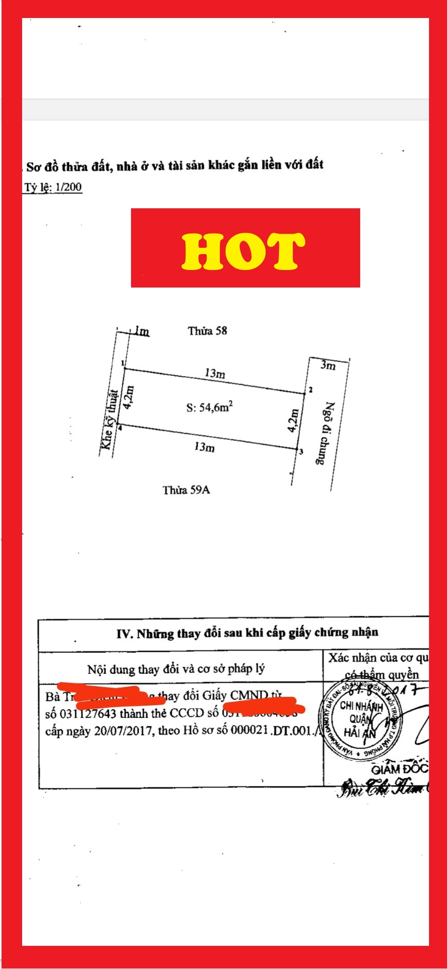 Bán đất ngay mặt đường Cát Bi diện tích 55m hướng Đông Nam cực đẹp GIÁ 3x tr/m ngay Cầu Rào