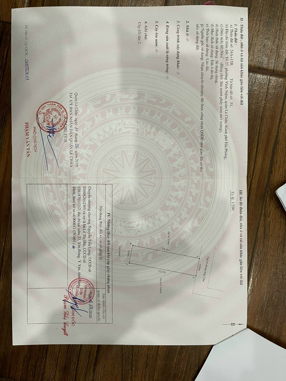 Bán gấp lô đất cực đẹp diện tích 60m ngõ ô.tô GIÁ chỉ 2.2 tỉ đường Trực Cát - Lê Chân