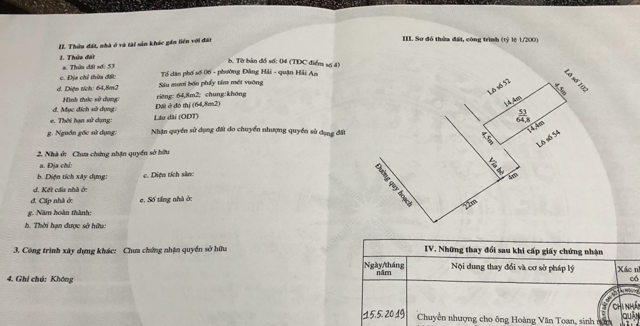 SIÊU PHẨM MẶT ĐƯỜNG ĐÔI 30m tại TĐC ĐIỂM 4 - ĐẰNG HẢI - GIÁ SIÊU RẺ