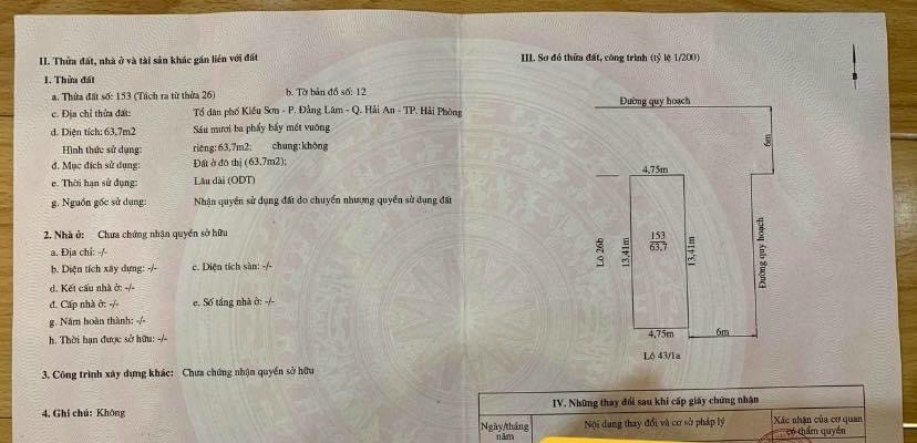 Bán đất lô góc 2 mặt cực đẹp 64m ngõ 7m GIÁ chỉ 3.5 tỉ tại Kiều Sơn - Văn Cao