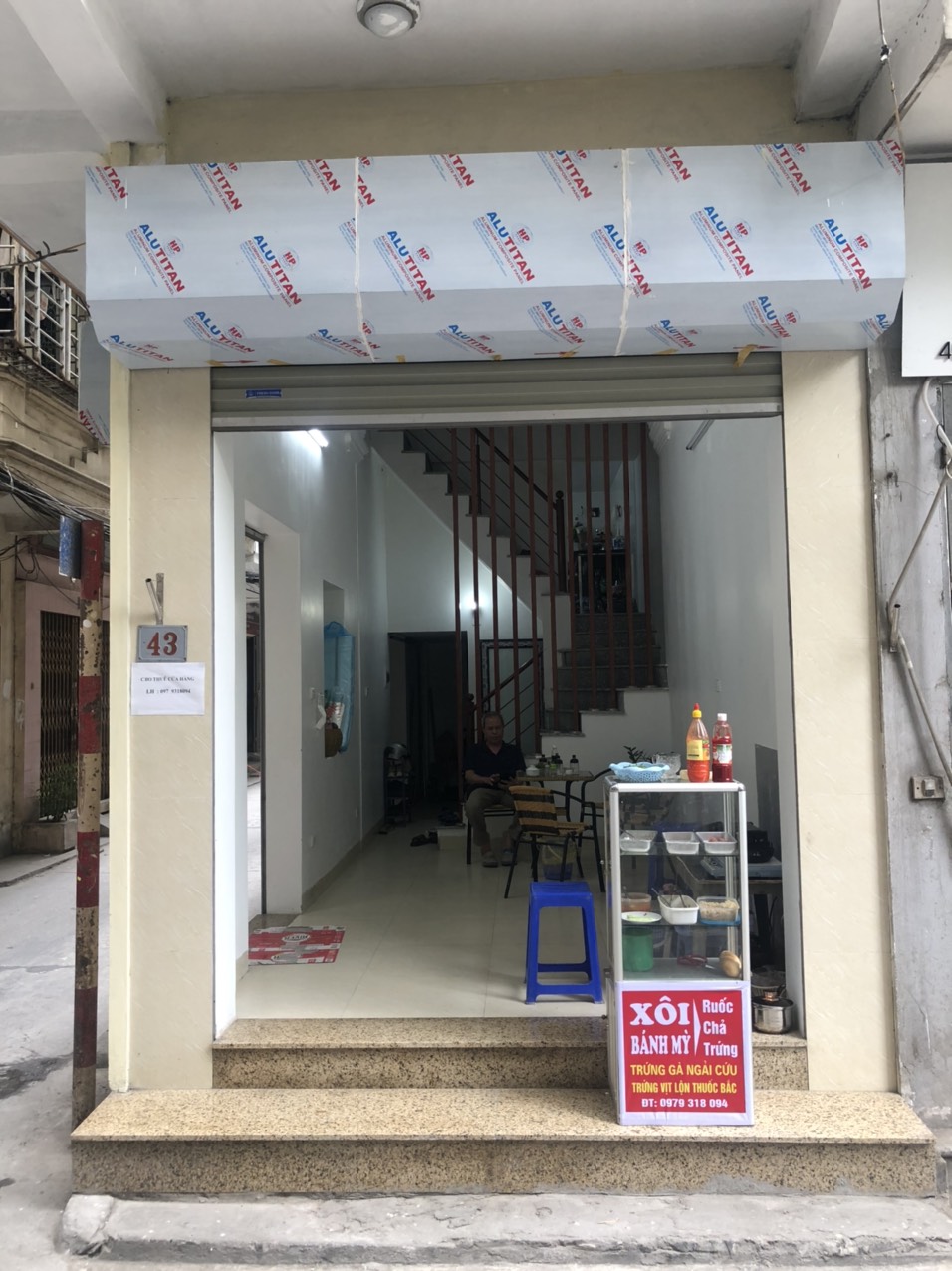 Cho thuê mặt bằng kinh doanh số 43 ngõ Thịnh Quang, Đống Đa, Hà Nội.