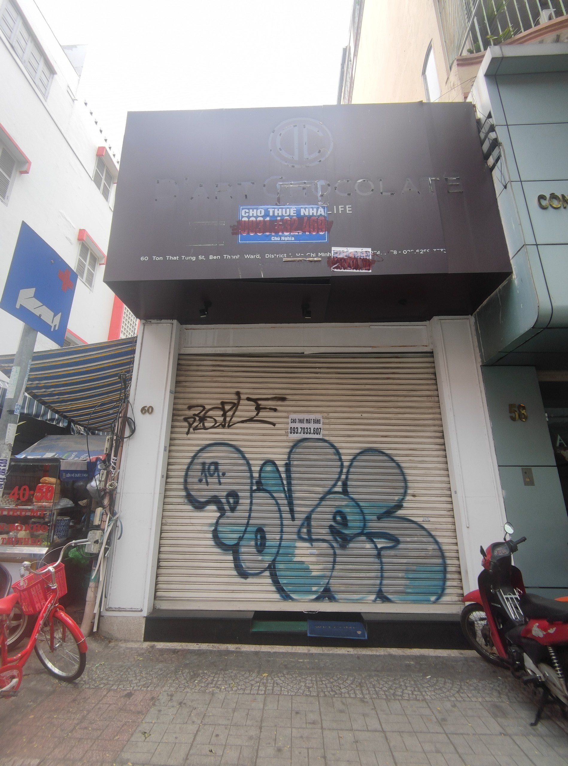 Cho thuê nhà MT Tôn Thất Tùng Q1 4x9 trệt lầu, 55Tr TL