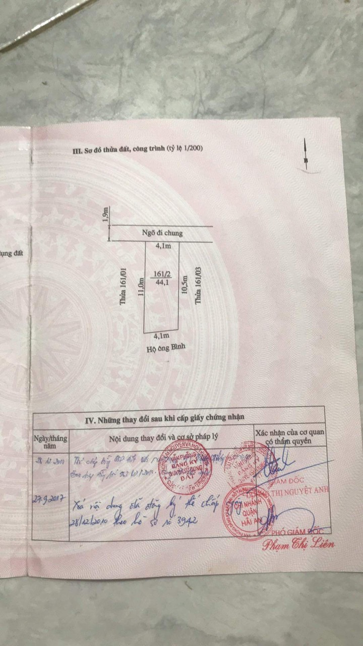 Bán nhà ngõ 139 Ngô Gia Tư thông Văn Cao 44m x 3.5 tầng GIÁ chỉ 2.1 tỉ mới đẹp