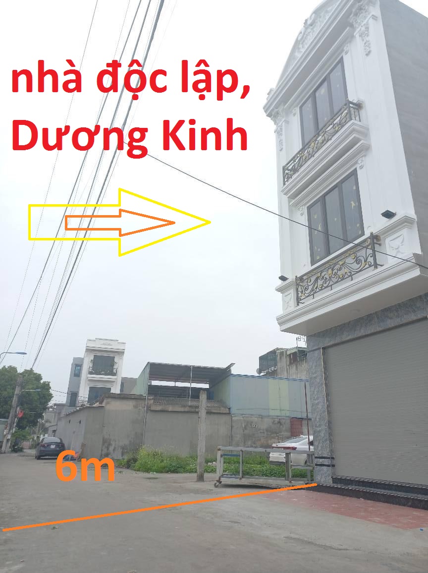 Nhà 3 tầng độc lập mặt ngõ 6m Dương Kinh , Hưng Đạo. 1,x tỷ