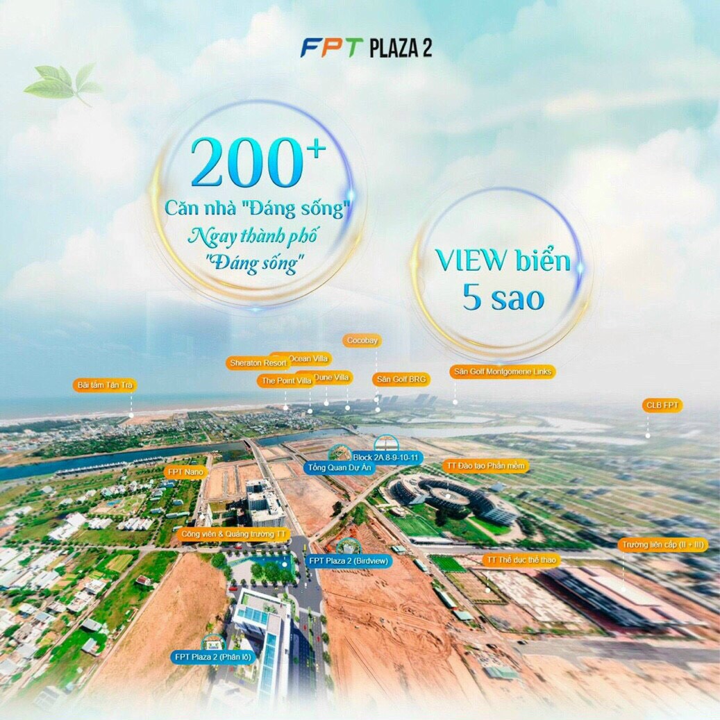 BÁN CĂN HỘ FPT PLAZA2 - VIEW BIỂN TẦNG CAO - 72.2M2