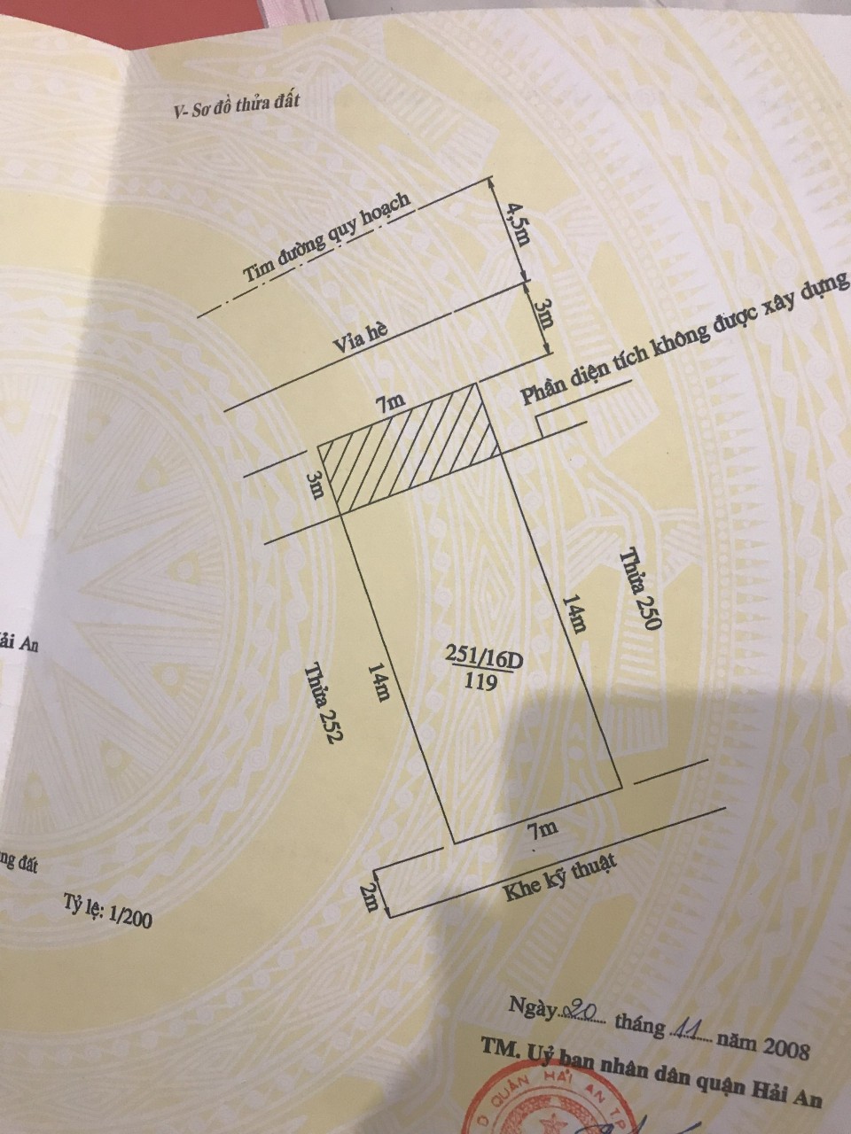 Bán đất 119m2 Lô 16 Lê Hồng Phong Hải Phòng