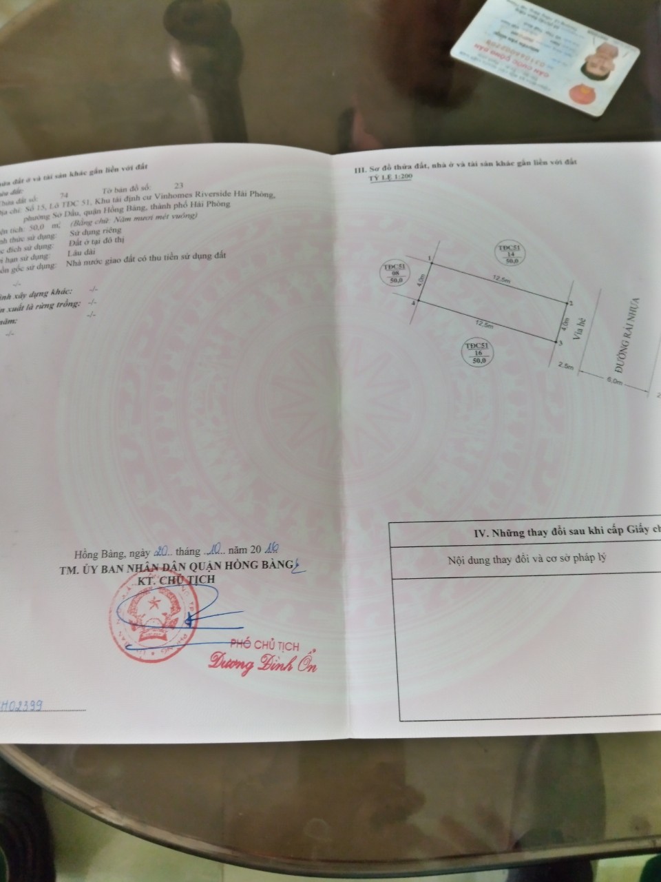 Cần Bán Nhà 3 Tầng Tại TĐC Vinhomes Riverside Hải Phòng.chỉ 3 Tỷ.DT 50m2. hướng Đông Nam. đường 11m