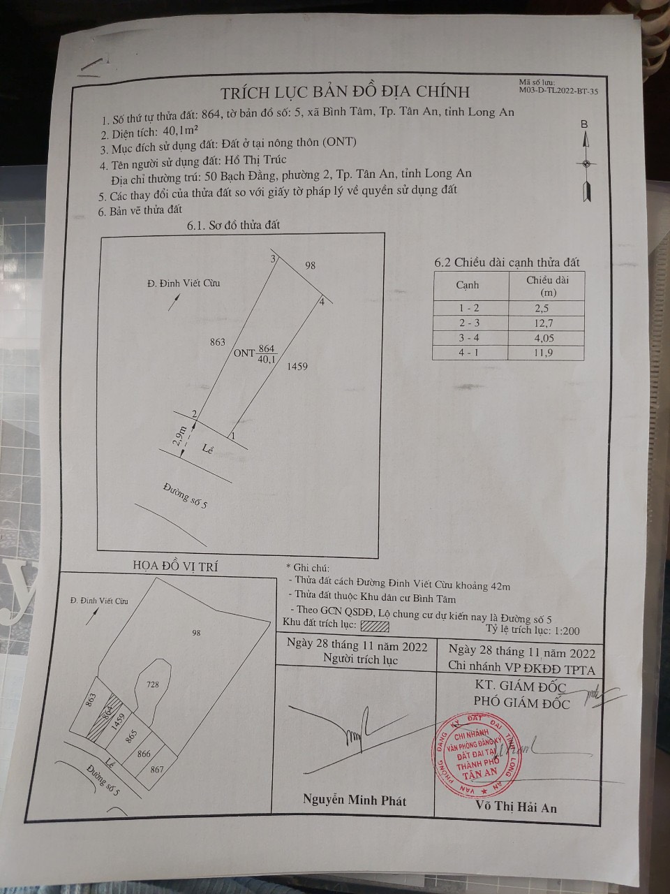 Chính chủ cần bán nhà tại Đường số 5 khu dân cư Bình Tâm, TP Tâm An, Tỉnh Long An