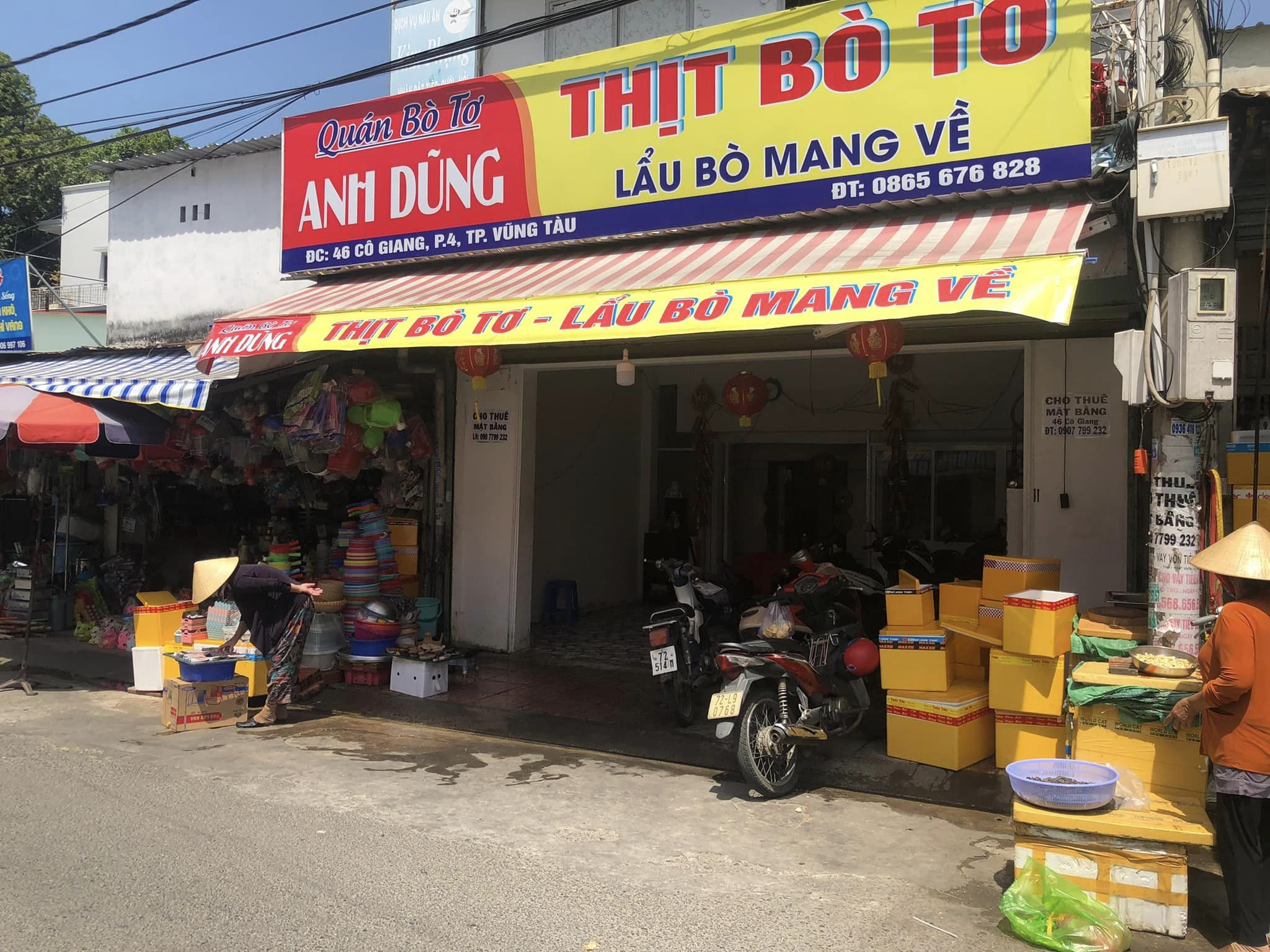 CHÍNH CHỦ CẦN CHO THUÊ MẶT BẰNG KINH DOANH TẠI 46 CÔ GIANG- P4- TP BÀ RỊA VŨNG TÀU