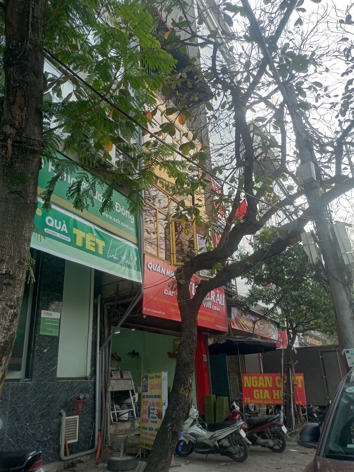 Bán nhà mặt phố Hoàng Quốc Việt Cực Đẹp kinh doanh đỉnh cao DT 42m x 4 tầng