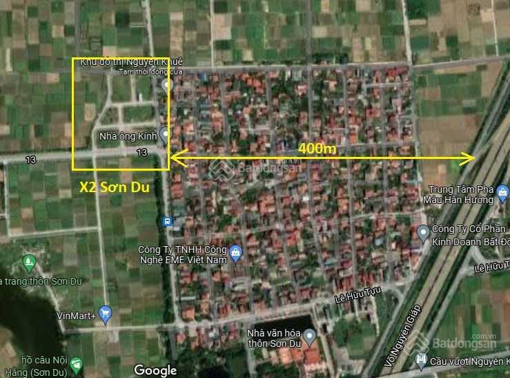 Bán 80m đất đấu giá X2 Sơn Du Nguyên Khê – Giá rẻ nhất khu